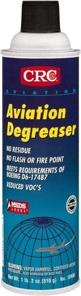 CRC - 20 oz Aerosol Aviation Degreaser - Aerosol, Halogenated - USA Tool & Supply