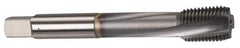 OSG - 1/2-20 UNF 3 Flute 2B Modified Bottoming Spiral Flute Tap - Powdered Metal, TiCN Finish, 3-3/8" OAL, Right Hand Flute, Right Hand Thread, H5, Series EXOTAP VC-10TI - USA Tool & Supply