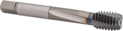 OSG - 1/2-13 UNC 3 Flute 3B Modified Bottoming Spiral Flute Tap - Powdered Metal, TiCN Finish, 3-3/8" OAL, Right Hand Flute, Right Hand Thread, H3, Series EXOTAP VC-10TI - USA Tool & Supply