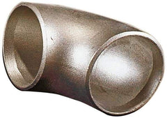 Merit Brass - 4" Grade 316L Stainless Steel Pipe 90° Short Radius Elbow - Butt Weld x Butt Weld End Connections - USA Tool & Supply