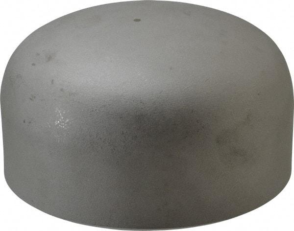 Merit Brass - 4" Grade 304L Stainless Steel Pipe End Cap - Butt Weld End Connections - USA Tool & Supply