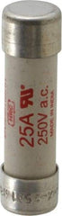 Cooper Bussmann - 250 VAC/VDC, 15 Amp, Fast-Acting Semiconductor/High Speed Fuse - 50.8mm OAL, 200 (RMS), 50 at DC kA Rating, 9/16" Diam - USA Tool & Supply