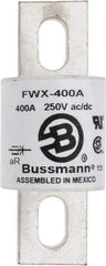 Cooper Bussmann - 250 VAC/VDC, 400 Amp, Fast-Acting Semiconductor/High Speed Fuse - Stud Mount Mount, 3-27/32" OAL, 200 (RMS), 50 at DC kA Rating, 1-1/2" Diam - USA Tool & Supply