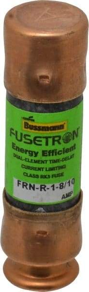 Cooper Bussmann - 125 VDC, 250 VAC, 1.8 Amp, Time Delay General Purpose Fuse - Fuse Holder Mount, 50.8mm OAL, 20 at DC, 200 (RMS) kA Rating, 9/16" Diam - USA Tool & Supply