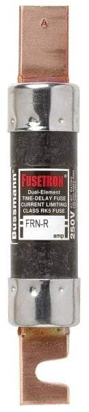 Cooper Bussmann - 250 VAC/VDC, 300 Amp, Time Delay General Purpose Fuse - Bolt-on Mount, 8-5/8" OAL, 20 at DC, 200 (RMS) kA Rating, 2-1/16" Diam - USA Tool & Supply