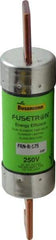 Cooper Bussmann - 125 VDC, 250 VAC, 175 Amp, Time Delay General Purpose Fuse - Bolt-on Mount, 7-1/8" OAL, 20 at DC, 200 (RMS) kA Rating, 1-9/16" Diam - USA Tool & Supply