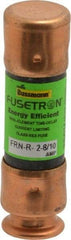 Cooper Bussmann - 125 VDC, 250 VAC, 2.8 Amp, Time Delay General Purpose Fuse - Fuse Holder Mount, 50.8mm OAL, 20 at DC, 200 (RMS) kA Rating, 9/16" Diam - USA Tool & Supply