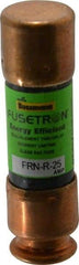 Cooper Bussmann - 125 VDC, 250 VAC, 25 Amp, Time Delay General Purpose Fuse - Fuse Holder Mount, 50.8mm OAL, 20 at DC, 200 (RMS) kA Rating, 9/16" Diam - USA Tool & Supply