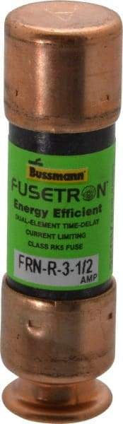Cooper Bussmann - 125 VDC, 250 VAC, 3.5 Amp, Time Delay General Purpose Fuse - Fuse Holder Mount, 50.8mm OAL, 20 at DC, 200 (RMS) kA Rating, 9/16" Diam - USA Tool & Supply