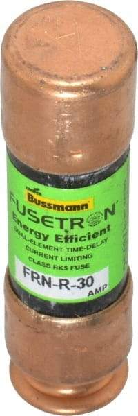 Cooper Bussmann - 125 VDC, 250 VAC, 30 Amp, Time Delay General Purpose Fuse - Fuse Holder Mount, 50.8mm OAL, 20 at DC, 200 (RMS) kA Rating, 9/16" Diam - USA Tool & Supply