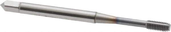 OSG - M3x0.50 Metric Coarse D3 Thread Limit Modified Bottoming Thread Forming Tap - Powdered Metal High Speed Steel, TiCN Finish, 1-15/16" OAL, 5/8" Thread Length, Right Hand Thread, Series EXOTAP NRT - Exact Industrial Supply