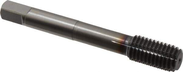OSG - M12x1.75 Metric Coarse D6 Thread Limit Modified Bottoming Thread Forming Tap - Powdered Metal High Speed Steel, TiCN Finish, 3-3/8" OAL, 1-21/32" Thread Length, Right Hand Thread, Series EXOTAP NRT - USA Tool & Supply