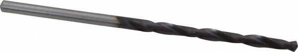 Cleveland - #4 135° Parabolic Flute Cobalt Screw Machine Drill Bit - Oxide/Gold Finish, Right Hand Cut, 1-1/4" Flute Length, 2-3/8" OAL, Split Point, Straight Shank - USA Tool & Supply