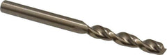 Cleveland - #17 135° Parabolic Flute Cobalt Screw Machine Drill Bit - Oxide/Gold Finish, Right Hand Cut, 1-1/8" Flute Length, 2-3/16" OAL, Split Point, Straight Shank - USA Tool & Supply