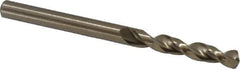 Cleveland - #20 135° Parabolic Flute Cobalt Screw Machine Drill Bit - Oxide/Gold Finish, Right Hand Cut, 1-1/16" Flute Length, 2-1/8" OAL, Split Point, Straight Shank - USA Tool & Supply