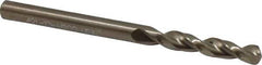 Cleveland - #21 135° Parabolic Flute Cobalt Screw Machine Drill Bit - Oxide/Gold Finish, Right Hand Cut, 1-1/16" Flute Length, 2-1/8" OAL, Split Point, Straight Shank - USA Tool & Supply