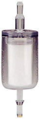 Parker - 1/4" Outlet, 125 Max psi, Inline Filters, Regulators & Lubricators - 6.6 CFM, Disposable Gas or Liquid Filter, 3-1/2" Long - USA Tool & Supply