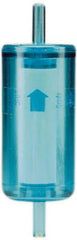 Parker - 1/4" Outlet, 125 Max psi, Inline Filters, Regulators & Lubricators - 7.3 CFM, Disposable Gas or Liquid Filter, 4-1/2" Long - USA Tool & Supply