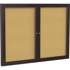 Ghent - Cork Bulletin Boards Style: Enclosed Cork Bulletin Boards Color: Natural Cork - USA Tool & Supply