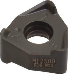 Seco - XNEX080616 M13 Grade MP2500 Carbide Milling Insert - TiCN/Al2O3 Finish, 1/4" Thick, 0.491" Inscribed Circle, 1/16" Corner Radius - USA Tool & Supply