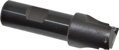 Kennametal - 1" Cut Diam, 0.28" Max Depth of Cut, 3/4" Shank Diam, 3-1/4" OAL, Indexable Square Shoulder End Mill - SDEB 2615. Inserts, Weldon Shank, 0° Lead Angle - USA Tool & Supply