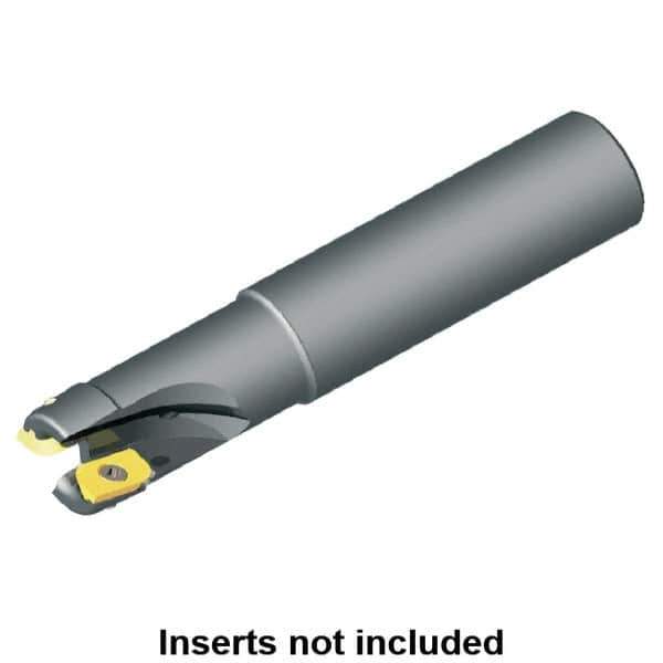 Kennametal - 2" Cut Diam, 0.49" Max Depth of Cut, 1" Shank Diam, 102.36mm OAL, Indexable Square Shoulder End Mill - LF.W 3.53.. Inserts, Weldon Shank, 0° Lead Angle, Series RPF - USA Tool & Supply
