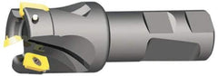 Kennametal - 2" Cut Diam, 0.404" Max Depth of Cut, 1" Shank Diam, 4.03" OAL, Indexable Square Shoulder End Mill - LFEW 252... Inserts, Cylindrical Shank, 0° Lead Angle - USA Tool & Supply