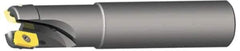 Kennametal - 1-1/4" Cut Diam, 0.404" Max Depth of Cut, 1-1/4" Shank Diam, 8" OAL, Indexable Square Shoulder End Mill - LFEW 252... Inserts, Cylindrical Shank, 0° Lead Angle - USA Tool & Supply