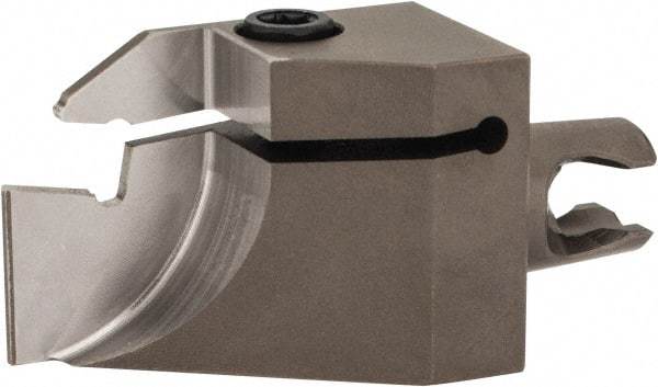 Kennametal - System Size KM16, Left Hand Cut, Modular Cutoff Cutting Unit Head - A2S A2 Insert Style, 1.181" Head Length, 0.669" Center to Cutting Edge, Series Micro A2 - USA Tool & Supply