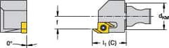Kennametal - Right Hand Cut, Size KM12, SSP Insert Compatiblity, Modular Turning & Profiling Cutting Unit Head - 5.35mm Ctr to Cutting Edge, 15mm Head Length, Through Coolant, Series Micro Backturning - USA Tool & Supply