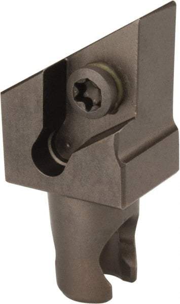 Kennametal - Left Hand Cut, Size KM12, DCMT 32.52 Insert Compatiblity, External Modular Turning & Profiling Cutting Unit Head - 8mm Ctr to Cutting Edge, 20mm Head Length, Through Coolant, Series Micro Screw-On - USA Tool & Supply