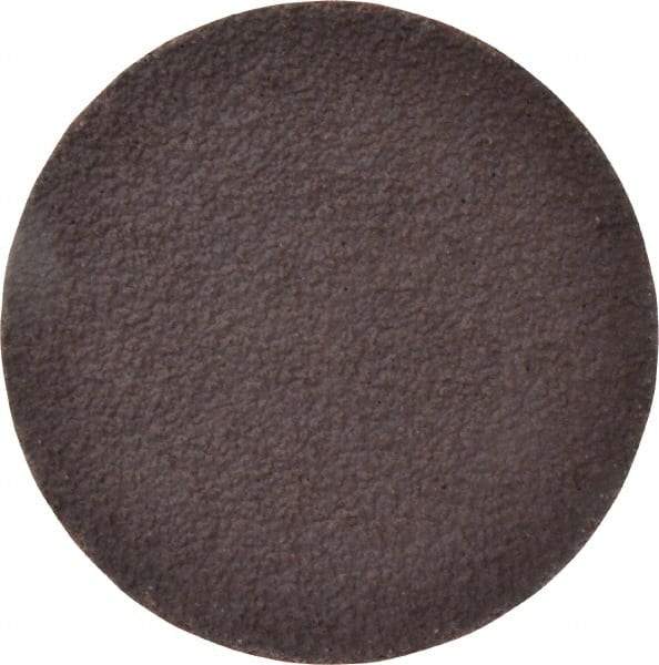 Norton - 3" Diam, 36 Grit Aluminum Oxide Adhesive PSA Disc - Very Coarse, Brown, X Weighted Cloth Backing, Flexible - USA Tool & Supply
