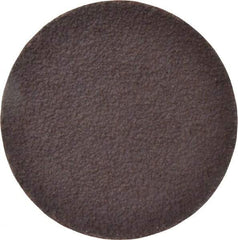 Norton - 3" Diam, 36 Grit Aluminum Oxide Adhesive PSA Disc - Very Coarse, Brown, X Weighted Cloth Backing, Flexible - USA Tool & Supply