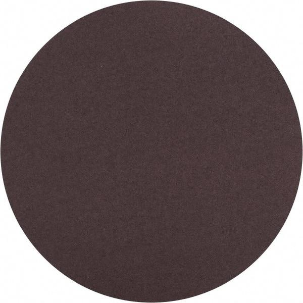 Norton - 10" Diam, 100 Grit Aluminum Oxide Adhesive PSA Disc - Medium Grade, Brown, X Weighted Backing, Flexible - USA Tool & Supply