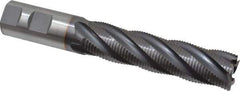 OSG - 1" Diam, Fine Pitch, 4" LOC, 5 Flute Cobalt Roughing Square End Mill - TiCN Finish, 6-1/2" OAL, 1" Shank Diam, Single End, 30° Helix - USA Tool & Supply