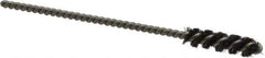 Weiler - 1/4" Diam Helical Steel Tube Brush - 0.004" Filament Diam, 1" Brush Length, 3-1/2" OAL, 1/8" Diam Stainless Steel Shank - USA Tool & Supply