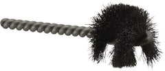 Weiler - 1-1/4" Diam Helical Steel Tube Brush - 0.008" Filament Diam, 1" Brush Length, 3-1/2" OAL, 1/4" Diam Stainless Steel Shank - USA Tool & Supply