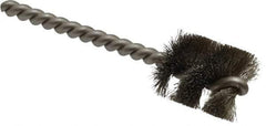 Weiler - 7/8" Diam Helical Stainless Steel Tube Brush - 0.006" Filament Diam, 1" Brush Length, 3-1/2" OAL, 7/32" Diam Stainless Steel Shank - USA Tool & Supply