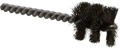 Weiler - 1" Diam Helical Stainless Steel Tube Brush - 0.008" Filament Diam, 1" Brush Length, 3-1/2" OAL, 1/4" Diam Stainless Steel Shank - USA Tool & Supply