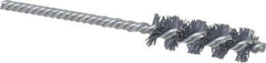 Weiler - 5/8" Diam Helical Nylon Tube Brush - Single Spiral, 0.022" Filament Diam, 2" Brush Length, 5" OAL, 7/32" Diam Shank - USA Tool & Supply