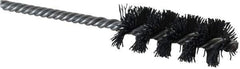 Weiler - 1" Diam Helical Nylon Tube Brush - Single Spiral, 0.022" Filament Diam, 2-1/2" Brush Length, 5-1/2" OAL, 1/4" Diam Shank - USA Tool & Supply