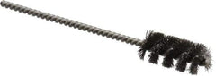 Weiler - 7/16" Diam Helical Steel Tube Brush - 0.005" Filament Diam, 1" Brush Length, 3-1/2" OAL, 1/8" Diam Stainless Steel Shank - USA Tool & Supply
