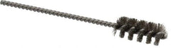 Weiler - 7/16" Diam Helical Stainless Steel Tube Brush - 0.005" Filament Diam, 1" Brush Length, 3-1/2" OAL, 1/8" Diam Stainless Steel Shank - USA Tool & Supply