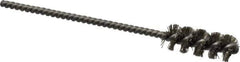 Weiler - 3/8" Diam Helical Stainless Steel Tube Brush - 0.008" Filament Diam, 1" Brush Length, 3-1/2" OAL, 1/8" Diam Stainless Steel Shank - USA Tool & Supply
