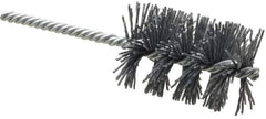 Weiler - 1-3/4" Diam Helical Nylon Tube Brush - Single Spiral, 0.035" Filament Diam, 2-1/2" Brush Length, 5-1/2" OAL, 1/4" Diam Shank - USA Tool & Supply