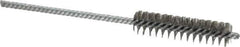 Weiler - 3/8" Diam Helical Steel Tube Brush - Double Spiral, 0.003" Filament Diam, 2" Brush Length, 4" OAL, 1/8" Diam Shank - USA Tool & Supply