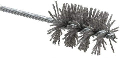 Weiler - 1-3/4" Diam Helical Nylon Tube Brush - Single Spiral, 0.06" Filament Diam, 2-1/2" Brush Length, 5-1/2" OAL, 1/4" Diam Shank - USA Tool & Supply