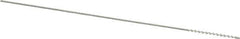Weiler - 0.075" Diam Helical Nylon Tube Brush - 0.012" Filament Diam, 3/4" Brush Length, 4" OAL, 0.033" Diam Shank - USA Tool & Supply
