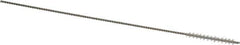 Weiler - 0.09" Diam Helical Nylon Tube Brush - 0.012" Filament Diam, 3/4" Brush Length, 4" OAL, 0.041" Diam Shank - USA Tool & Supply