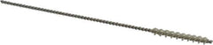 Weiler - 0.135" Diam Helical Nylon Tube Brush - 0.012" Filament Diam, 1" Brush Length, 4" OAL, 0.075" Diam Shank - USA Tool & Supply